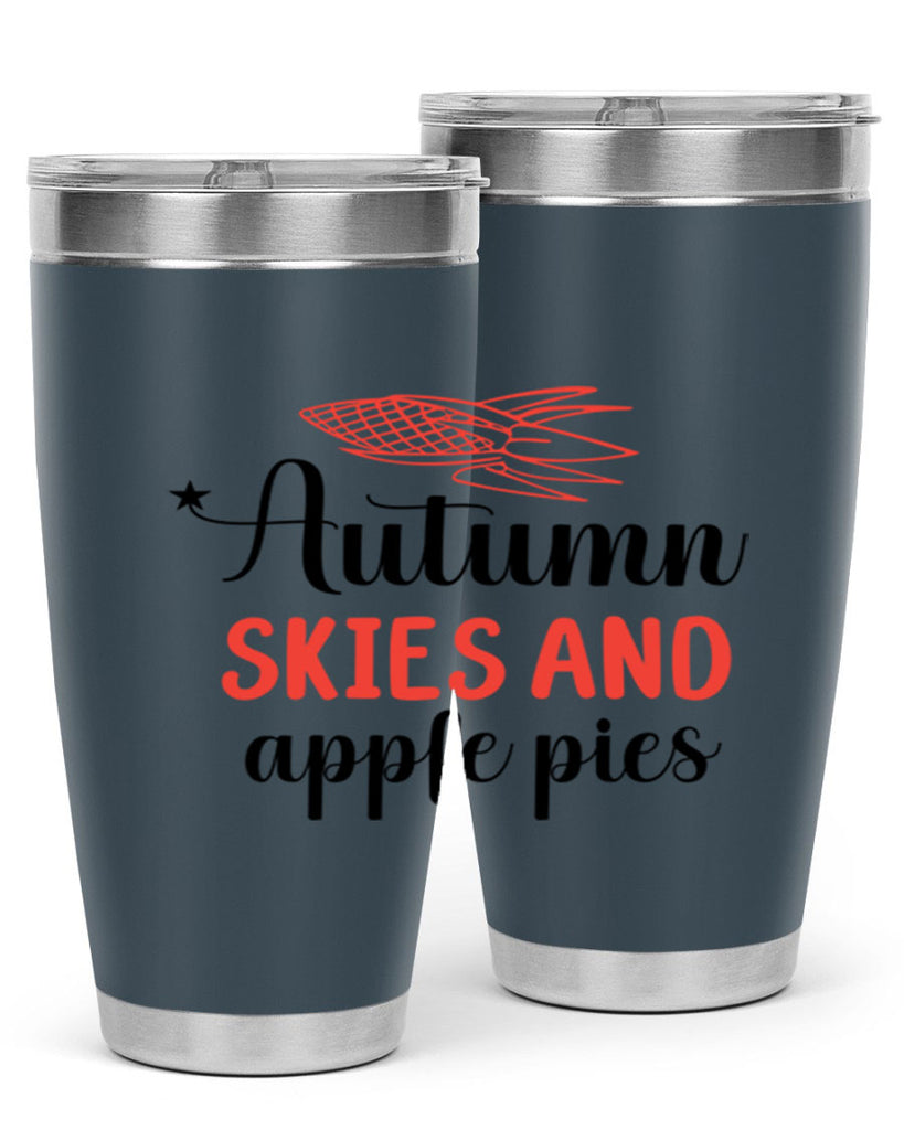 Autumn skies and apple pies 29#- fall- Tumbler