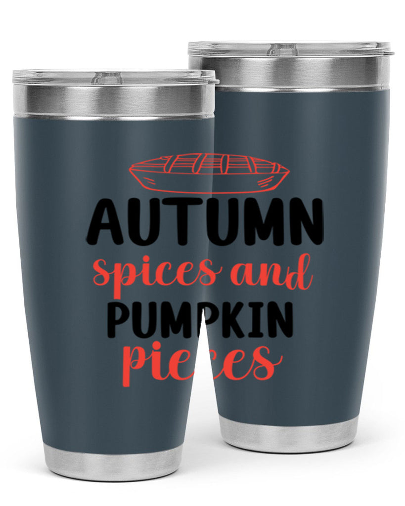 Autumn spices and pumpkin pieces 32#- fall- Tumbler