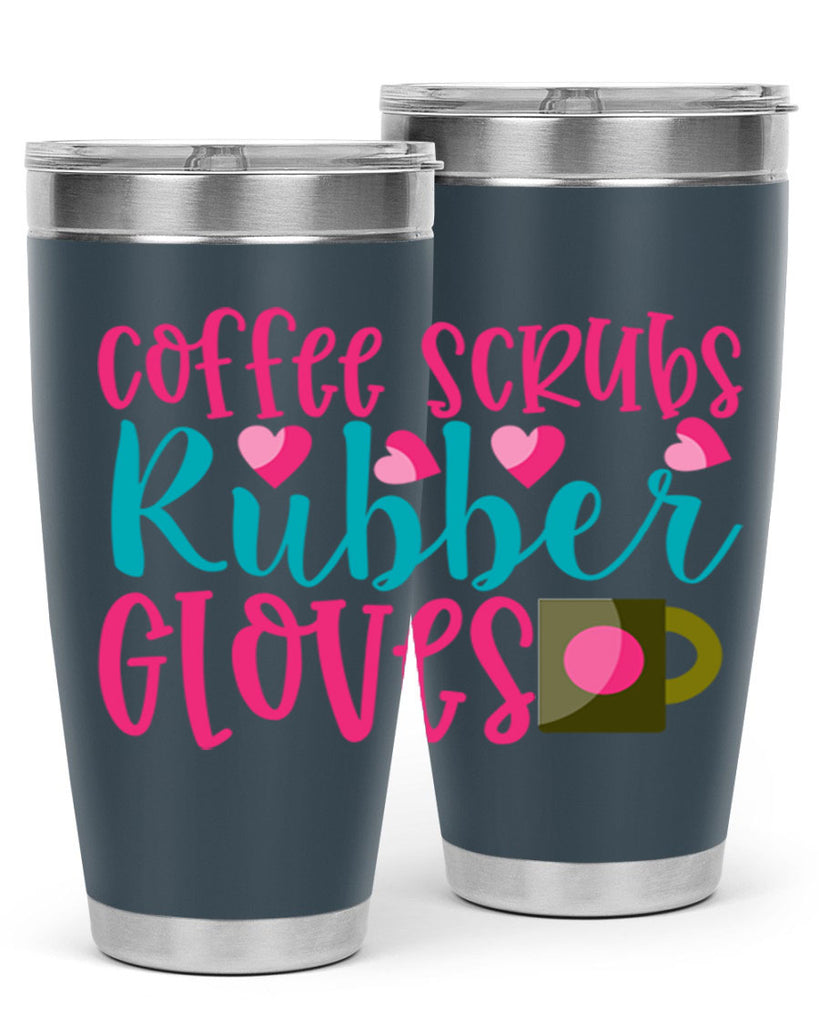 Coffee Scrubs Rubber Gloves Style Style 208#- nurse- tumbler