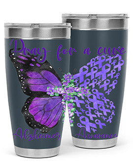 Pray For A Cure AlzheimerS Awareness 208#- alzheimers- Tumbler