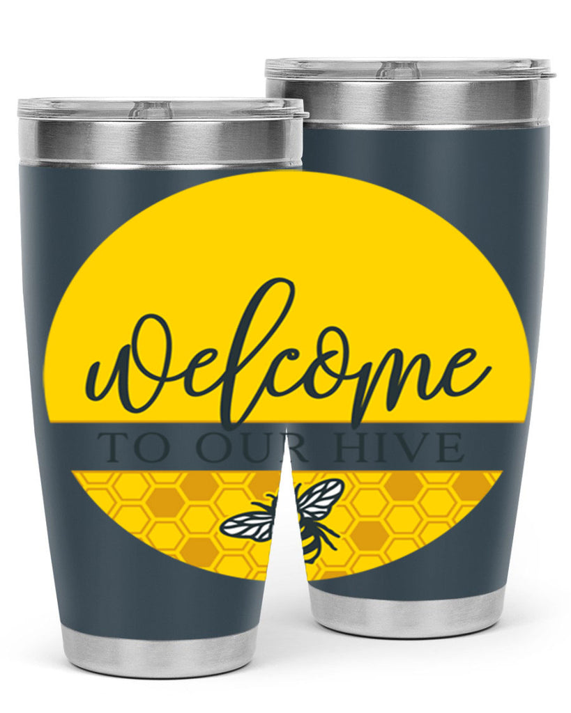 Welcome to our Hive complete yellow590#- spring- Tumbler
