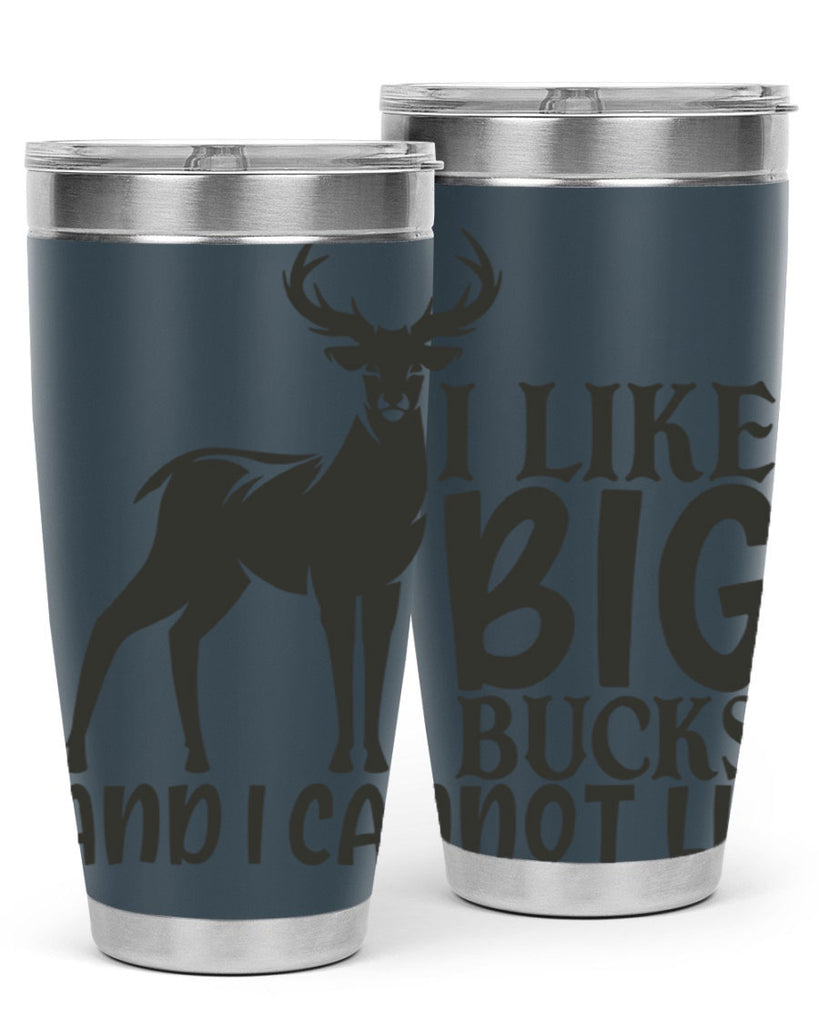 i like big bucks and i cannot lie 8#- hunting- Tumbler