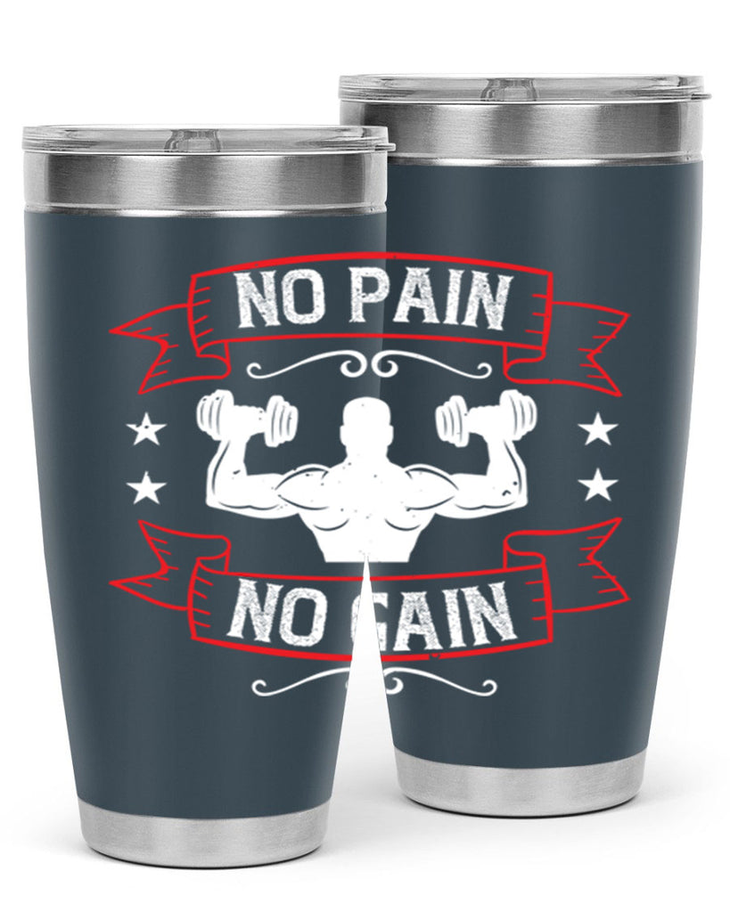 no pain no gain 82#- gym- Tumbler
