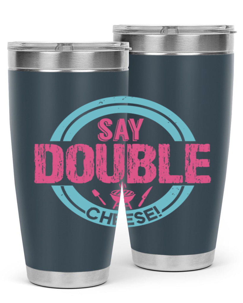 say double cheese 14#- bbq- Tumbler