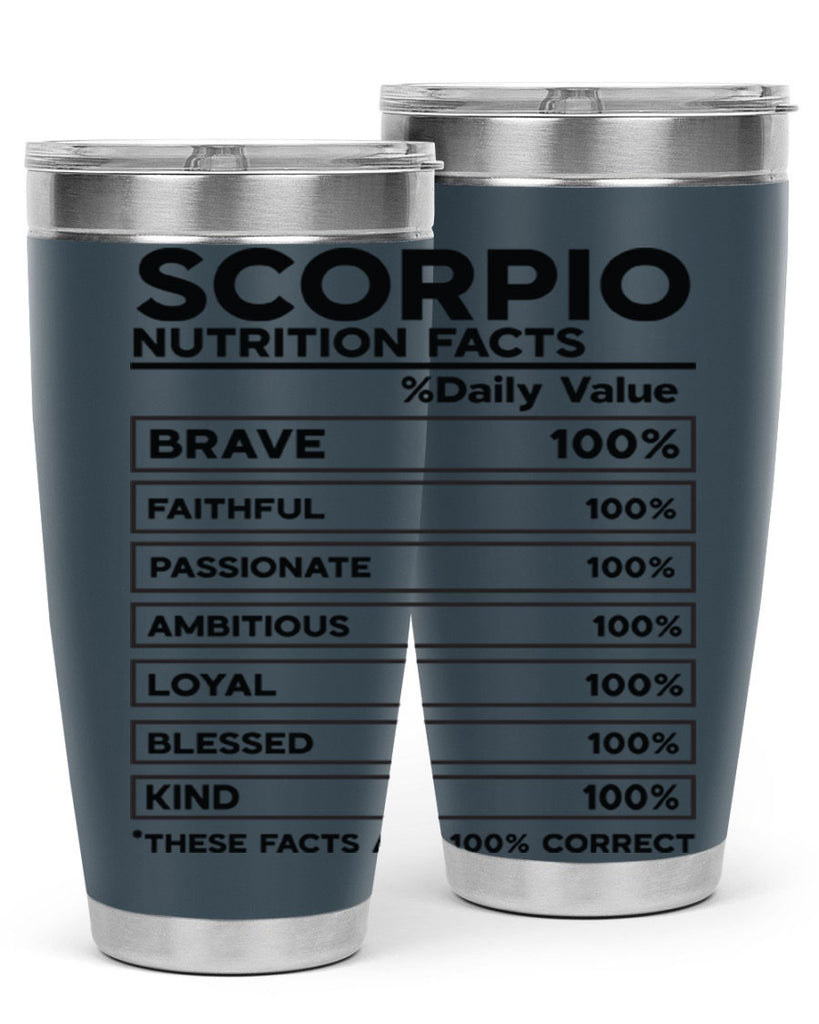 scorpio Nutrition Facts 434#- zodiac- Tumbler