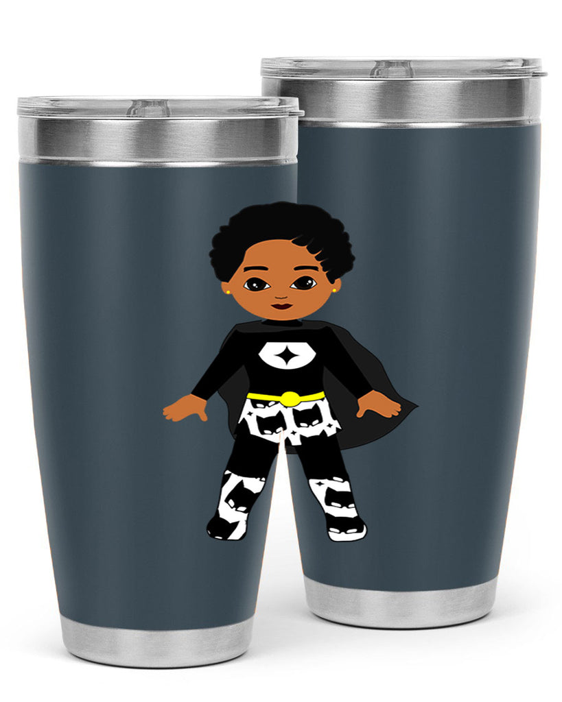 super kid 11#- black men - boys- tumbler