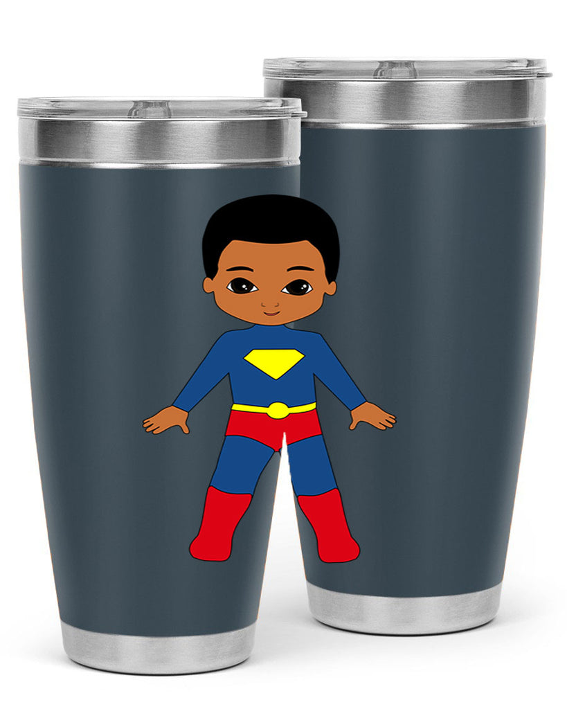 super kid 2#- black men - boys- tumbler