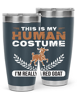 this is my human costume im really a red goat Style 1#- goat- Tumbler