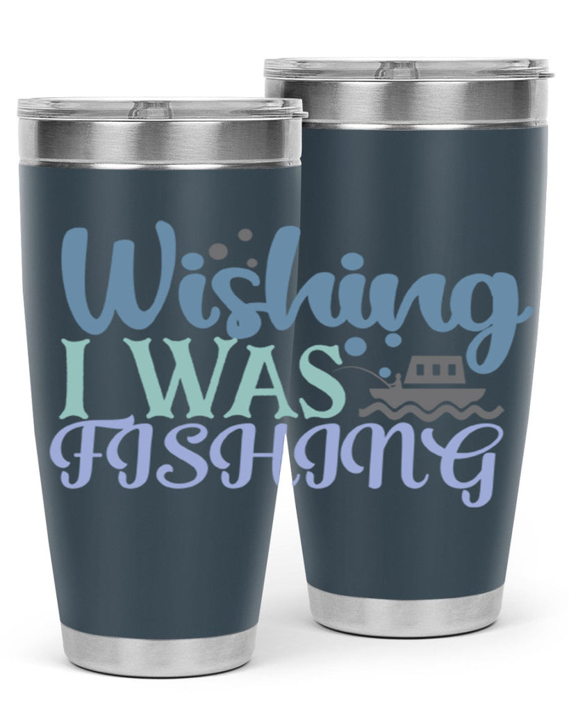wishing i was fishing 190#- fishing- Tumbler