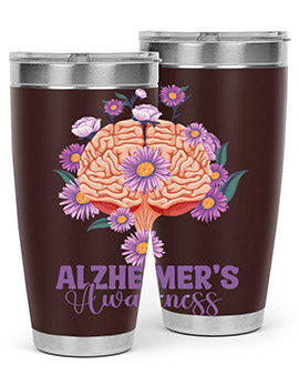 AlzheimerS Awareness Brain 12#- alzheimers- Tumbler
