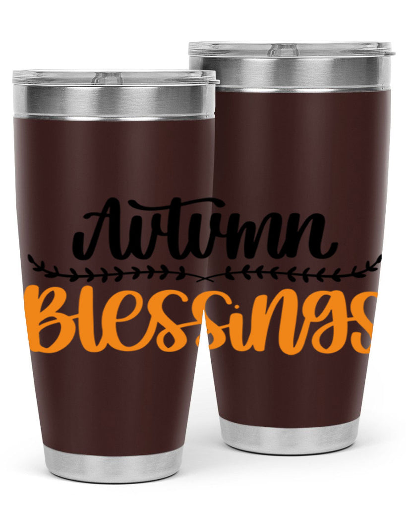 Autumn Blessings 473#- fall- Tumbler