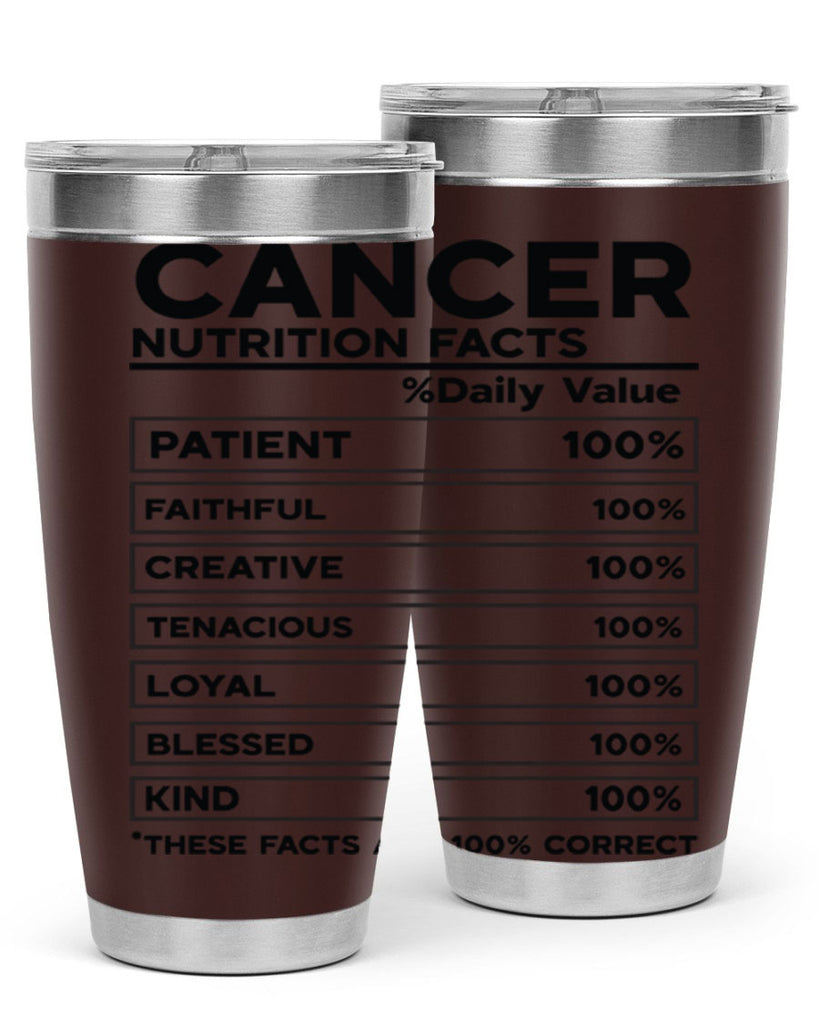 Cancer Nutrition Facts 148#- zodiac- Tumbler