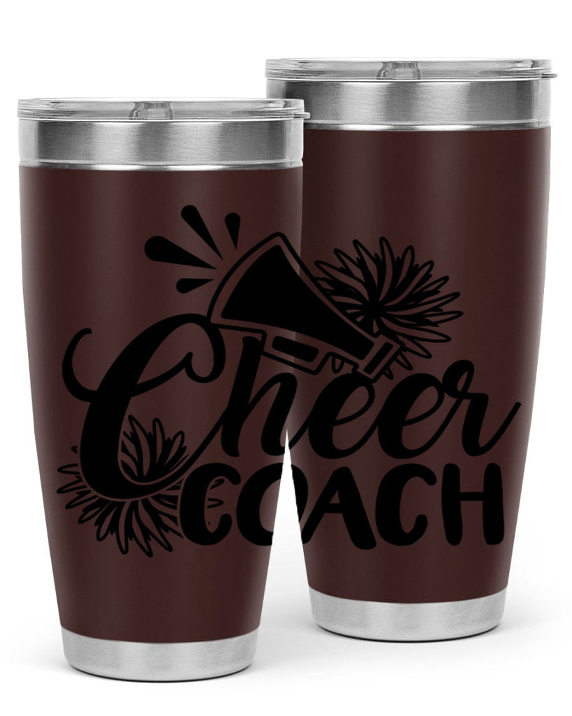 Cheer coach 1392#- cheer- Tumbler