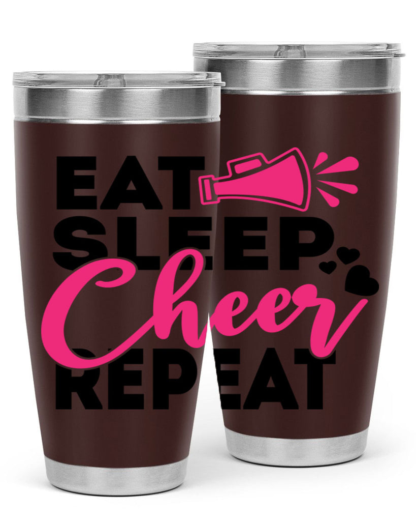 Eat Sleep Cheer Repeate 1315#- cheer- Tumbler