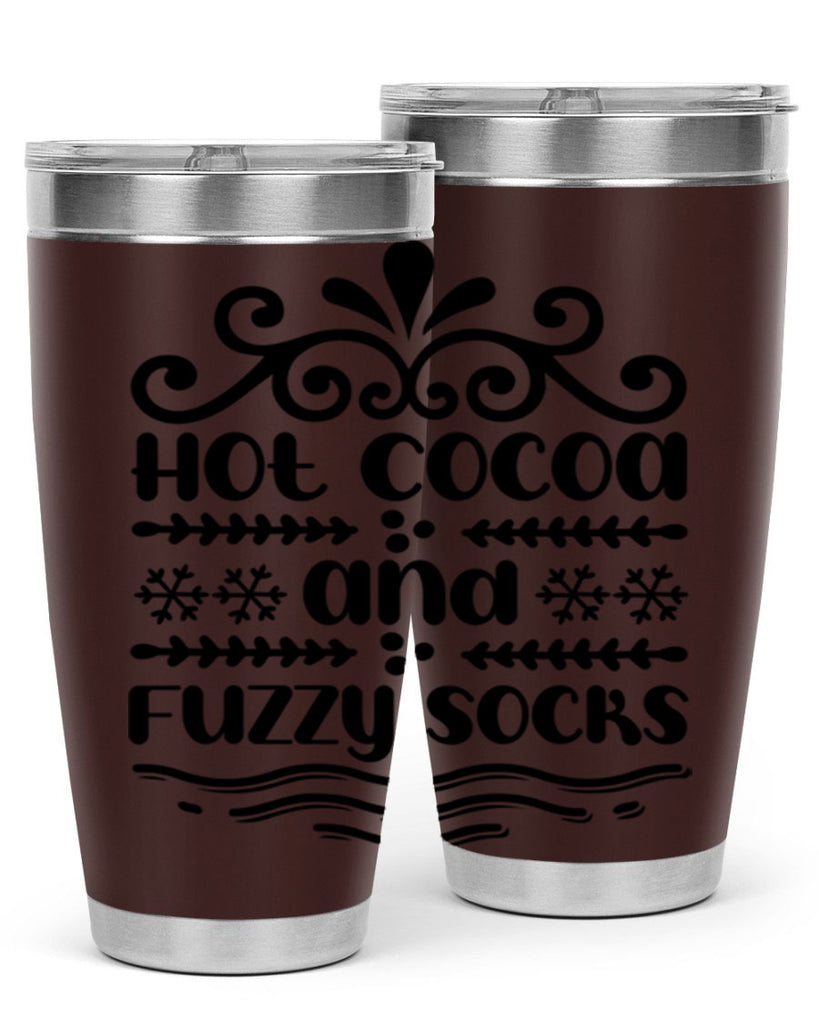 Hot Cocoa and Fuzzy Socks 219#- winter- Tumbler