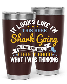 It looks like I’m this huge shark going in for the kill…I don’t know what I was thinking Style 60#- shark  fish- Tumbler