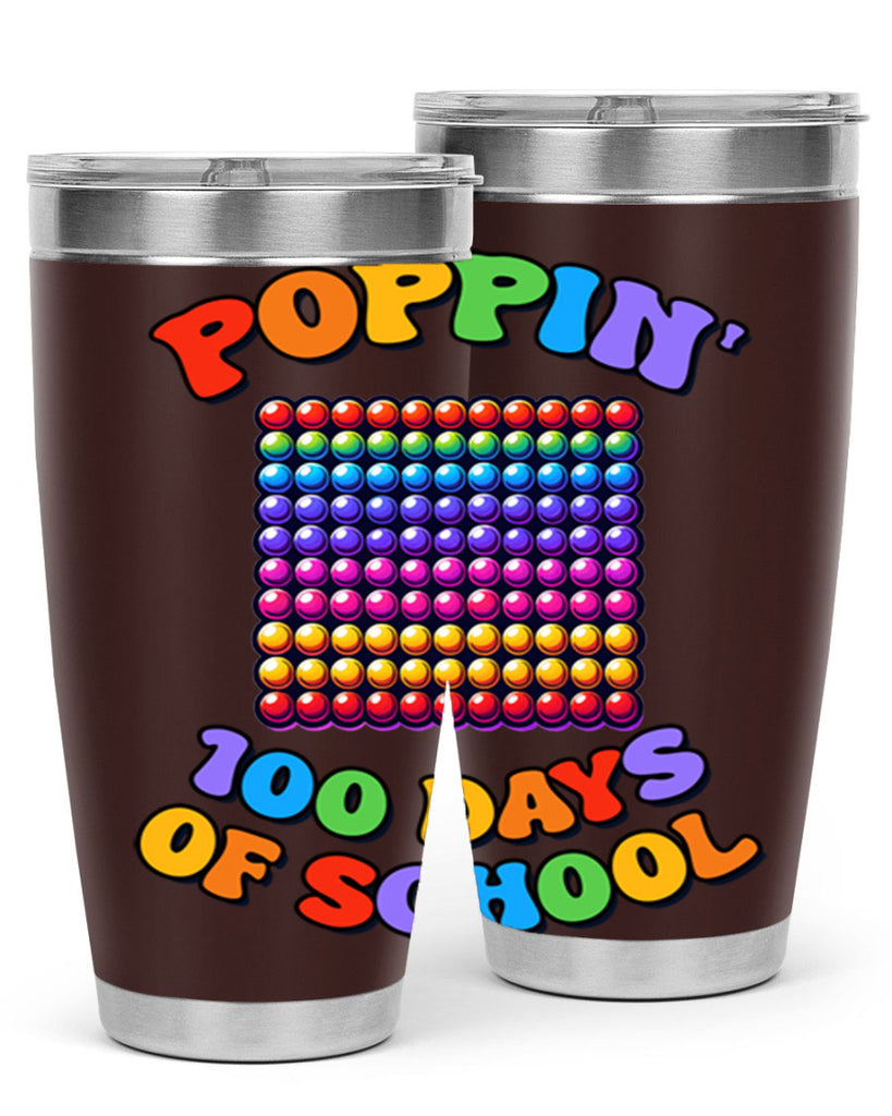 Poppin my way through PNG 54#- 100 days of school- Tumbler
