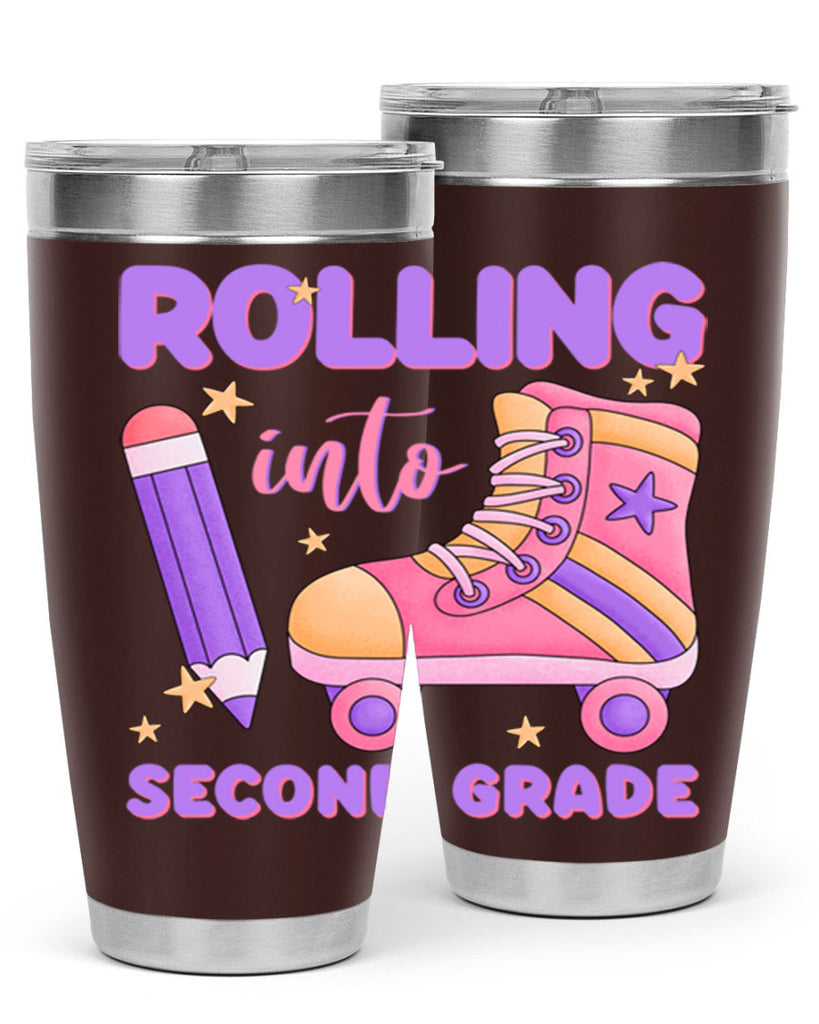 Rolling into 2nd Grade 24#- second grade- Tumbler