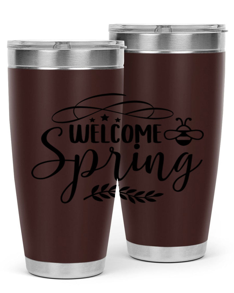 Welcome spring design  594#- spring- Tumbler