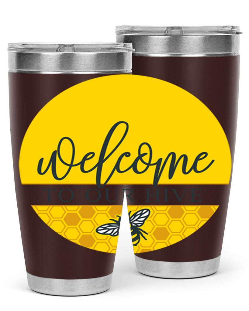 Welcome to our Hive complete yellow590#- spring- Tumbler