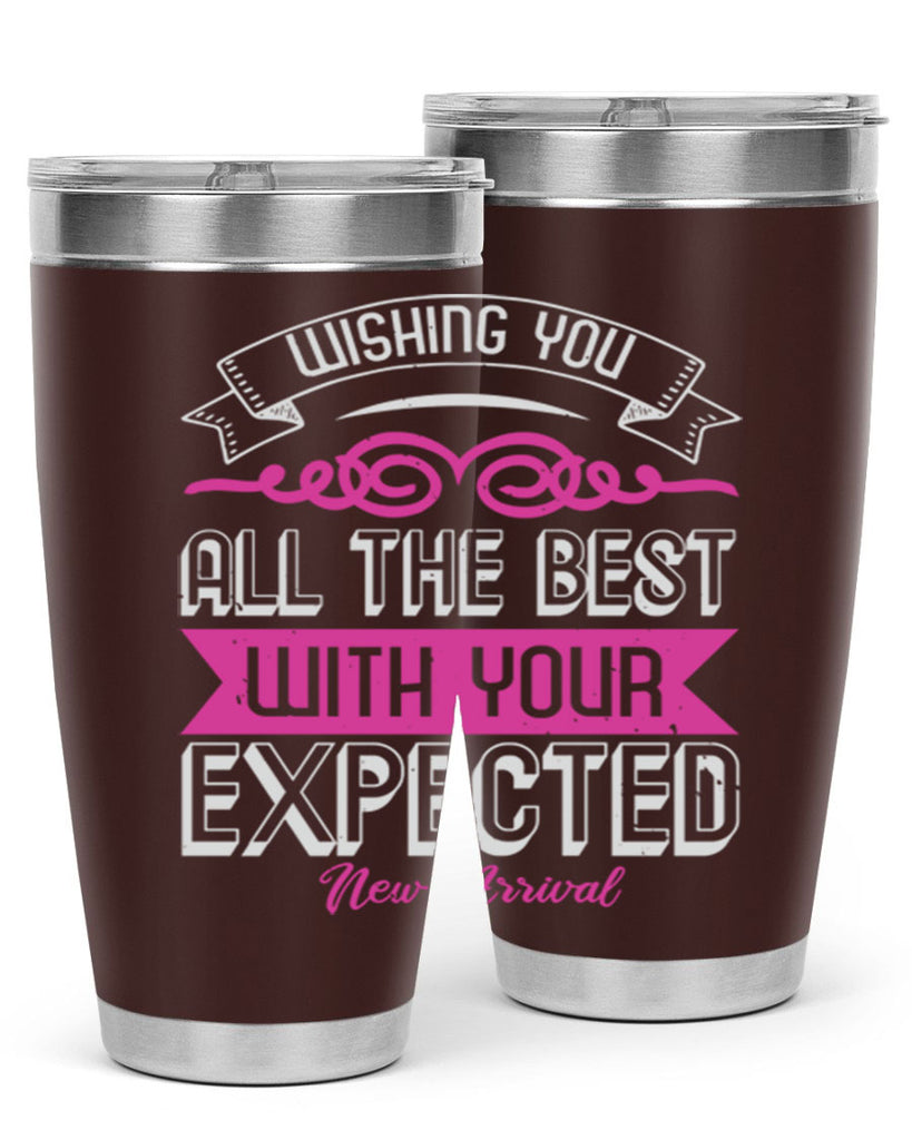 Wishing you all the best on your new arrival Style 7#- baby shower- tumbler