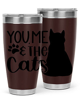 You Me The Cat Style 110#- cat- Tumbler