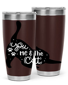 You Me The Cat Style 111#- cat- Tumbler