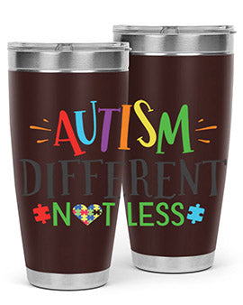autism different not less Style 5#- autism- Tumbler