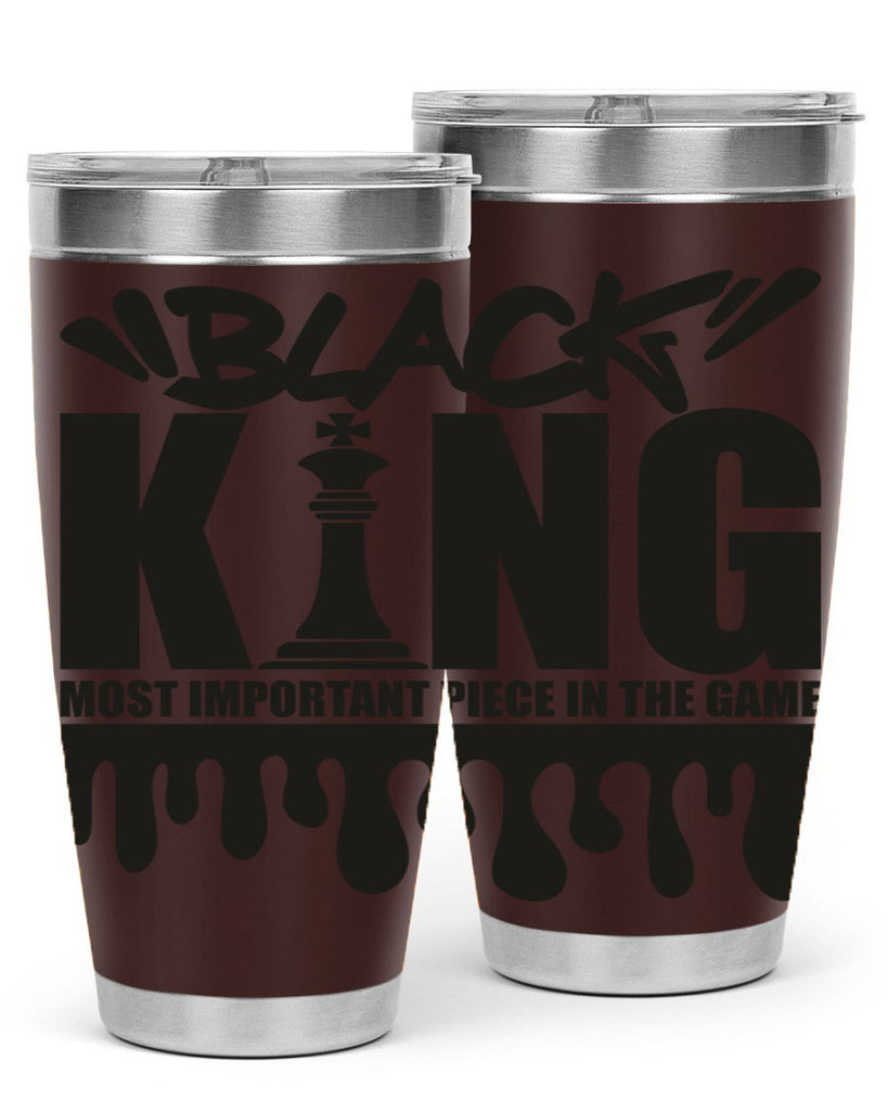 black king 214#- black words phrases- Cotton Tank
