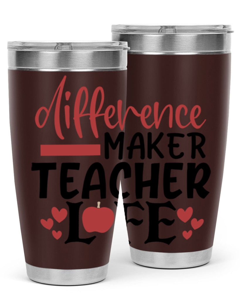 difference maker teacher life Style 118#- teacher- tumbler
