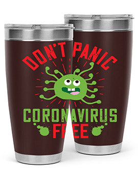 dont panic coronavirus free Style 43#- corona virus- Tumbler