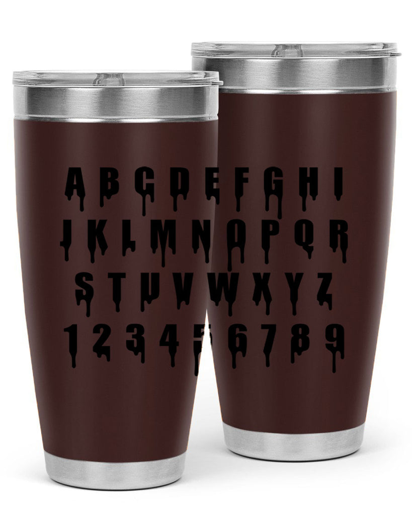 drip font 164#- black words phrases- Cotton Tank