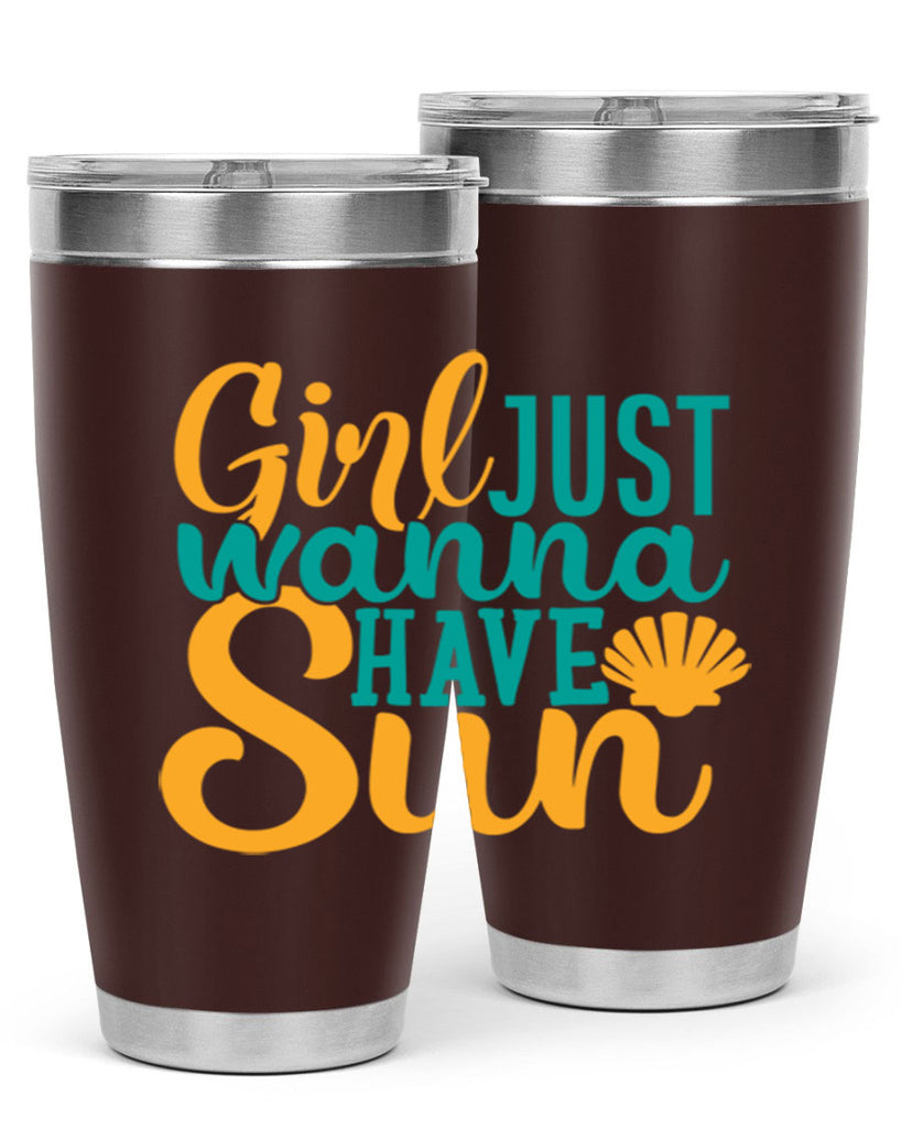 girls just wanna have sun Style 101#- summer- Tumbler