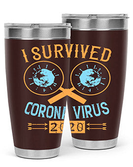 i survived corona virus Style 34#- corona virus- Tumbler