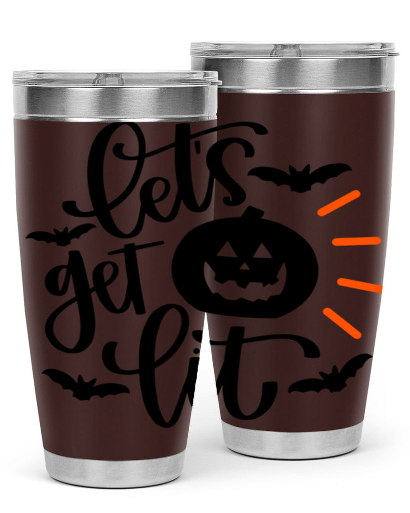 lets get lit 48#- halloween- Tumbler