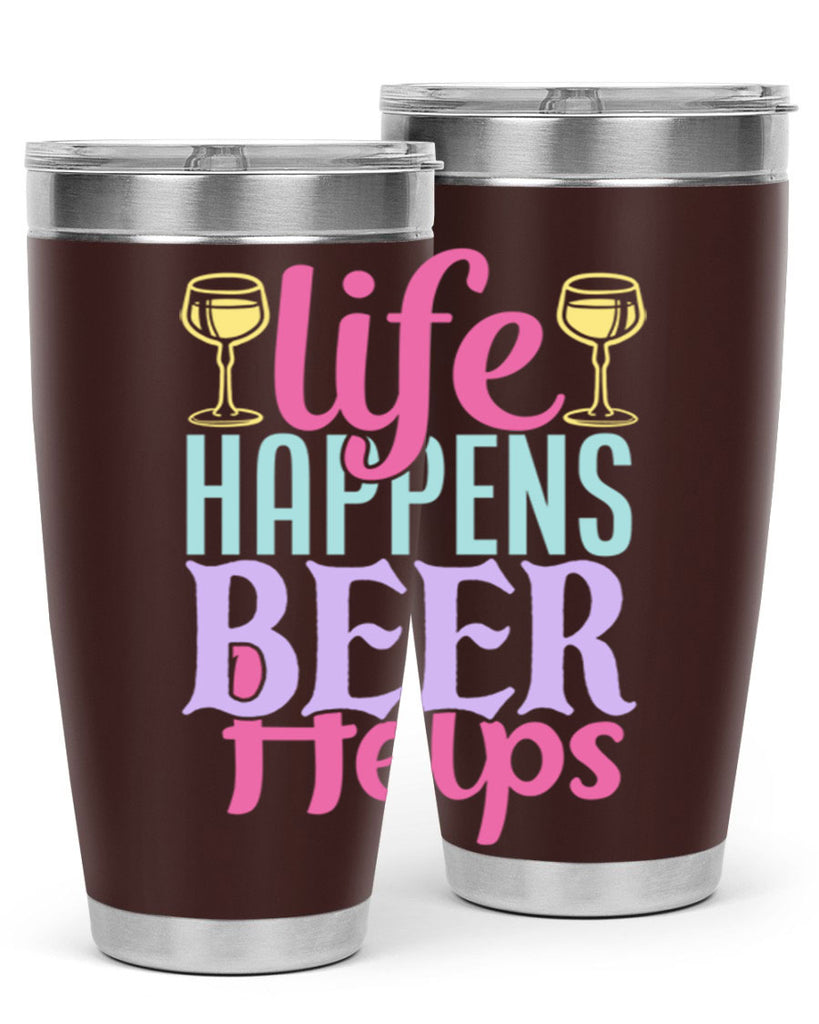 life happens beer helps 141#- beer- Tumbler
