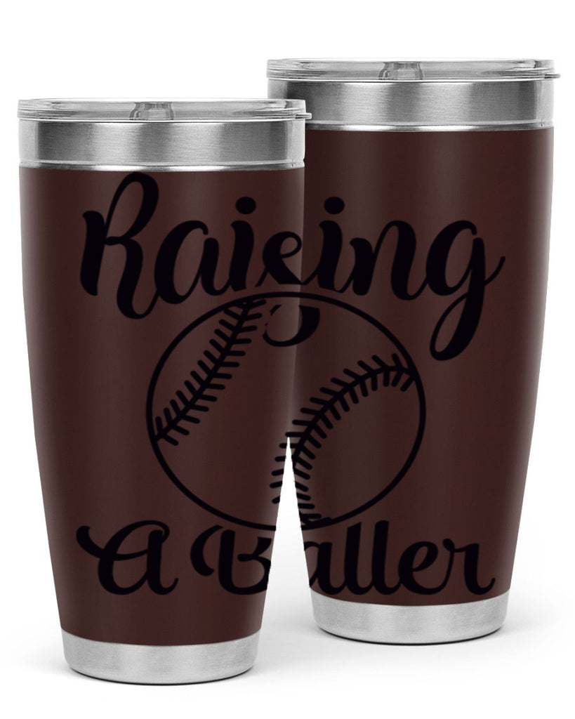 raising a baller 2277#- softball- Tumbler
