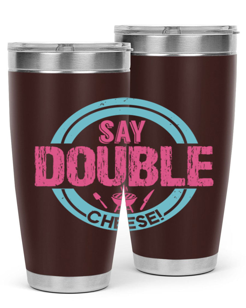 say double cheese 14#- bbq- Tumbler