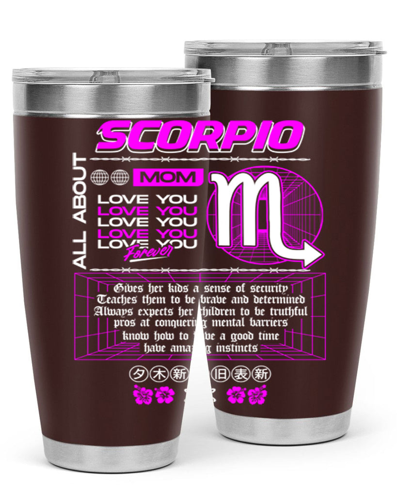 scorpio 457#- zodiac- Tumbler