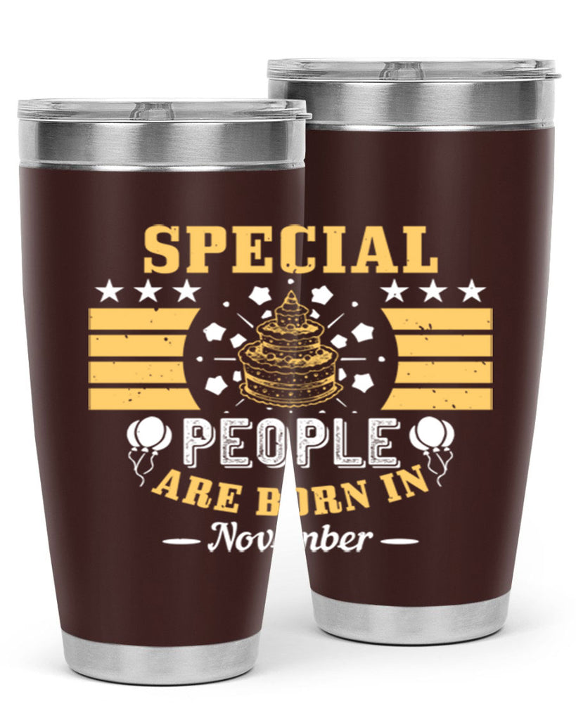 special people are born in november Style 38#- birthday- tumbler