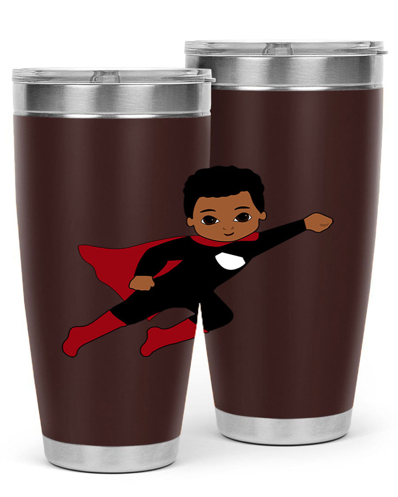 super kid 5#- black men - boys- tumbler