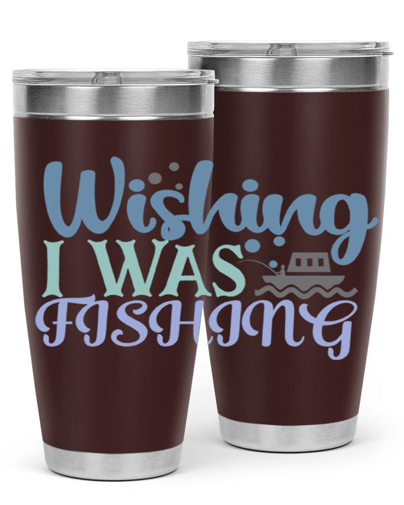 wishing i was fishing 190#- fishing- Tumbler