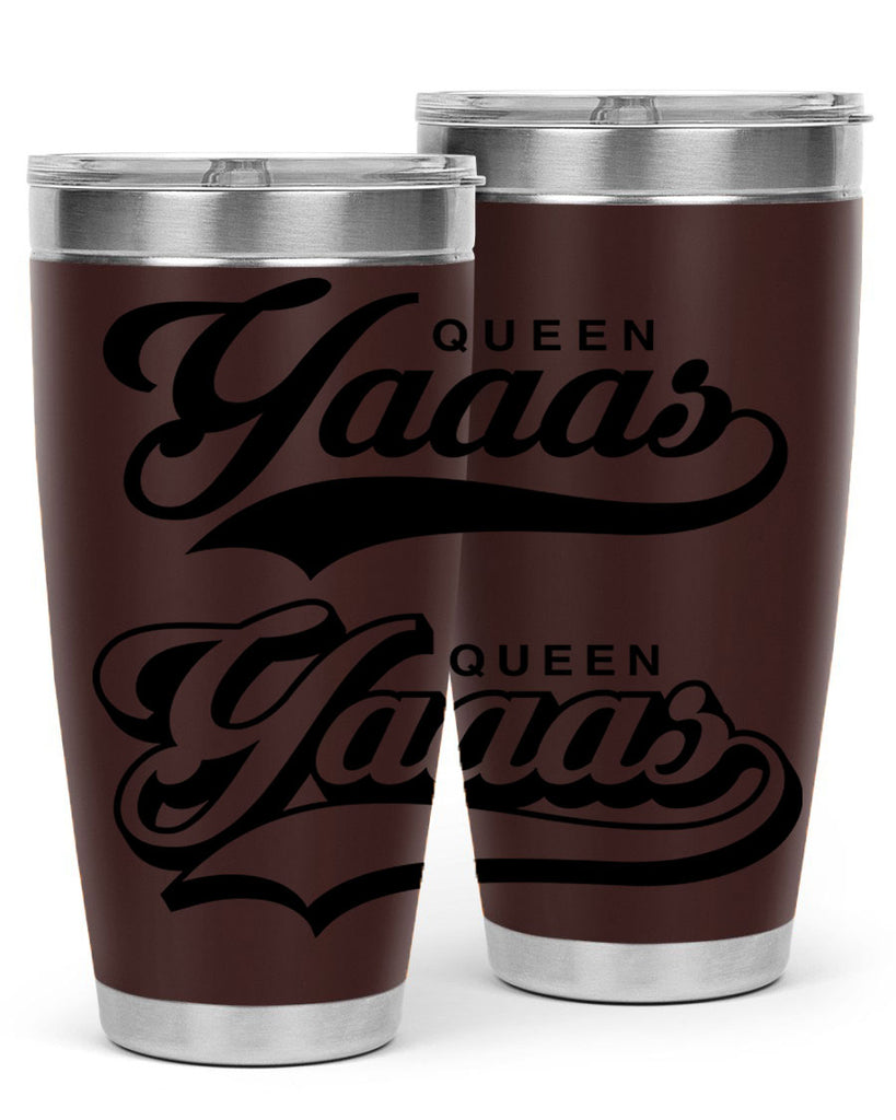 yaaas queen script 6#- black words phrases- Cotton Tank