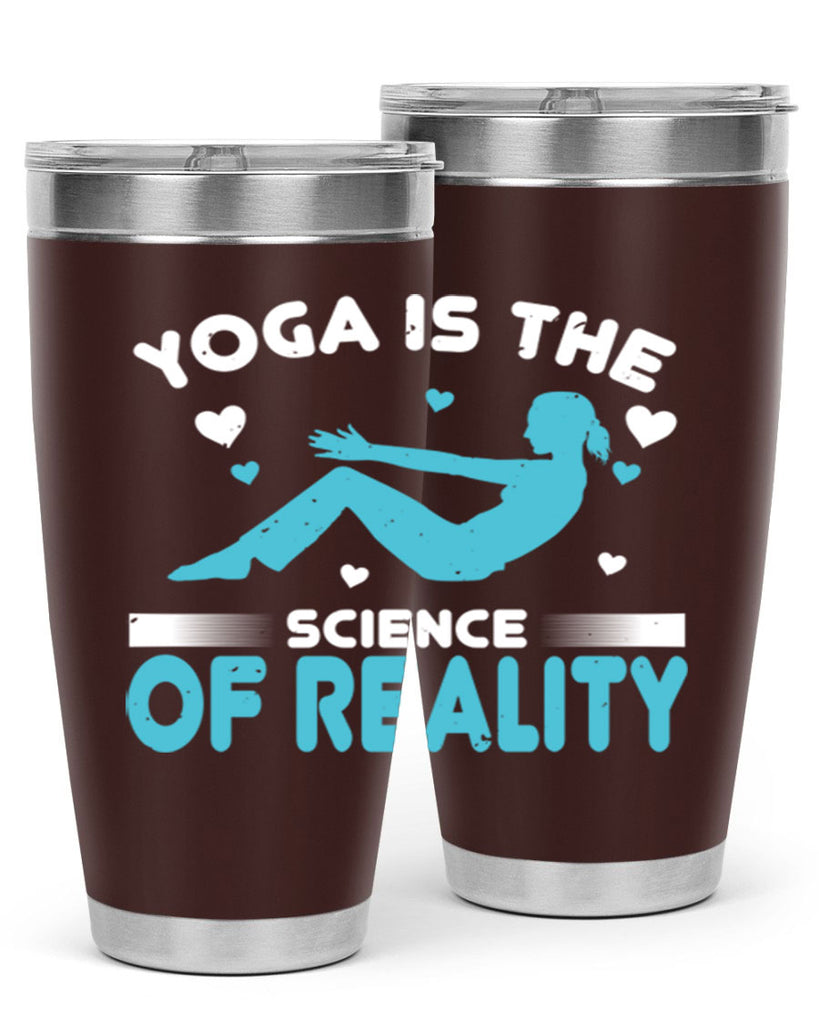 yoga is the science of reality 16#- yoga- Tumbler