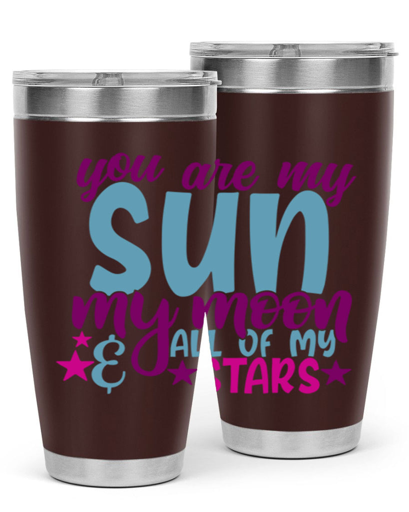 you are my sun my moon all of my stars 6#- family- Tumbler