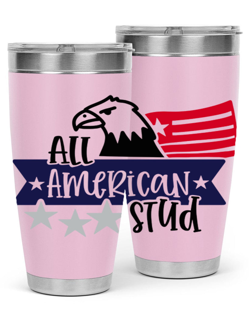 All American Stud Style 142#- Fourt Of July- Tumbler