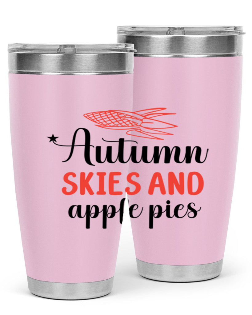 Autumn skies and apple pies 29#- fall- Tumbler