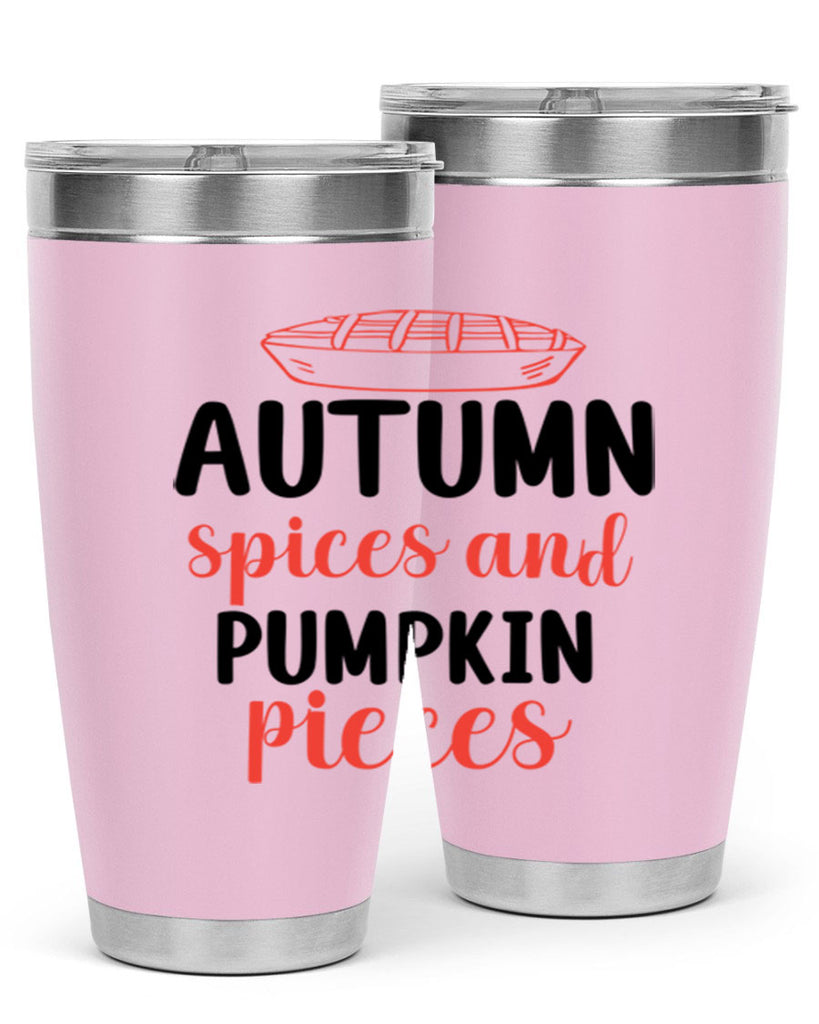 Autumn spices and pumpkin pieces 32#- fall- Tumbler
