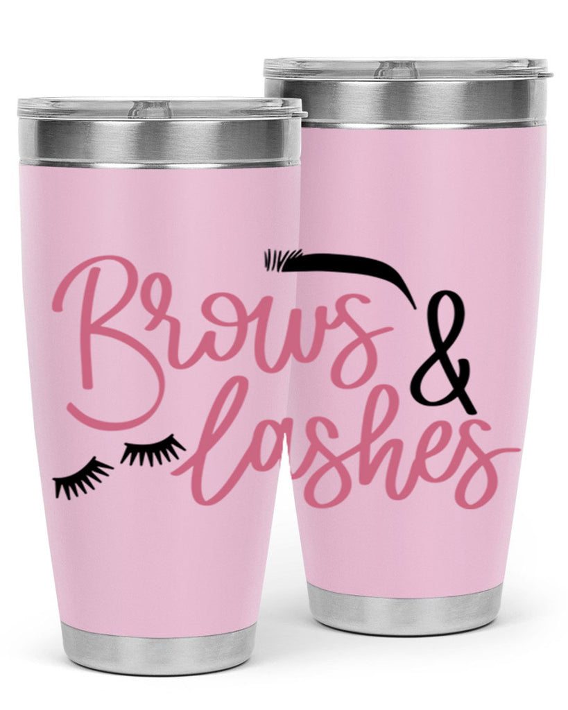 Brows Lashes Style 122#- make up- Tumbler