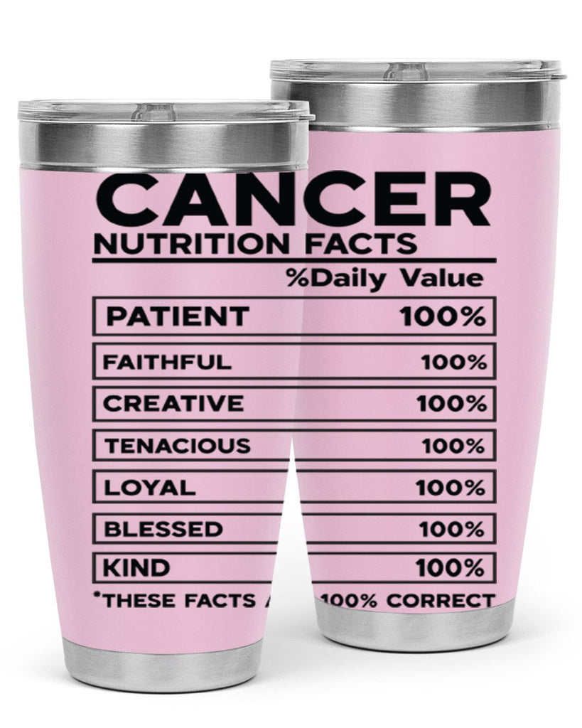 Cancer Nutrition Facts 148#- zodiac- Tumbler